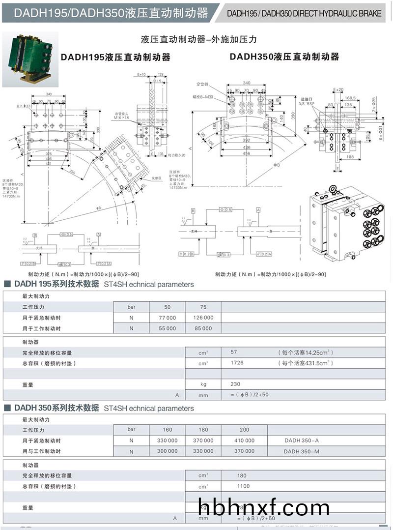DADH195液壓直動製動(dong)器